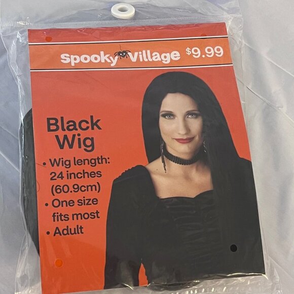 Black Wig 24 inches Sexy Wig Party Wig Adult Wig Fun Party Couple Goals New Item - Picture 1 of 5